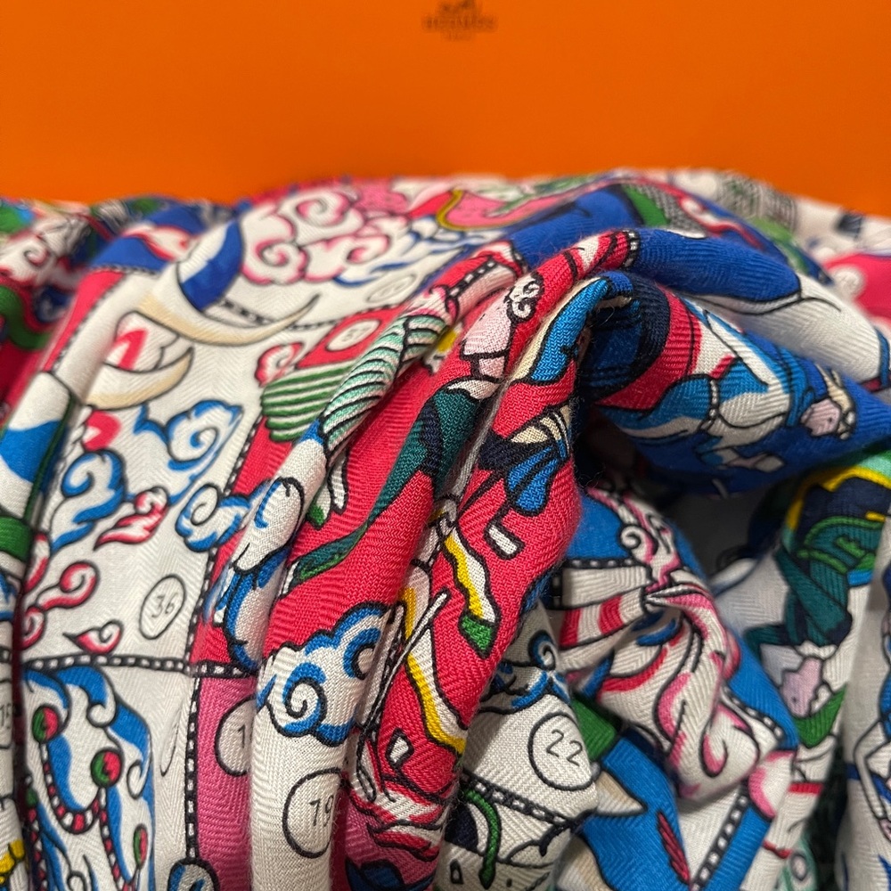 Hermès Colorful wool Scarf - Picture 4 of 8